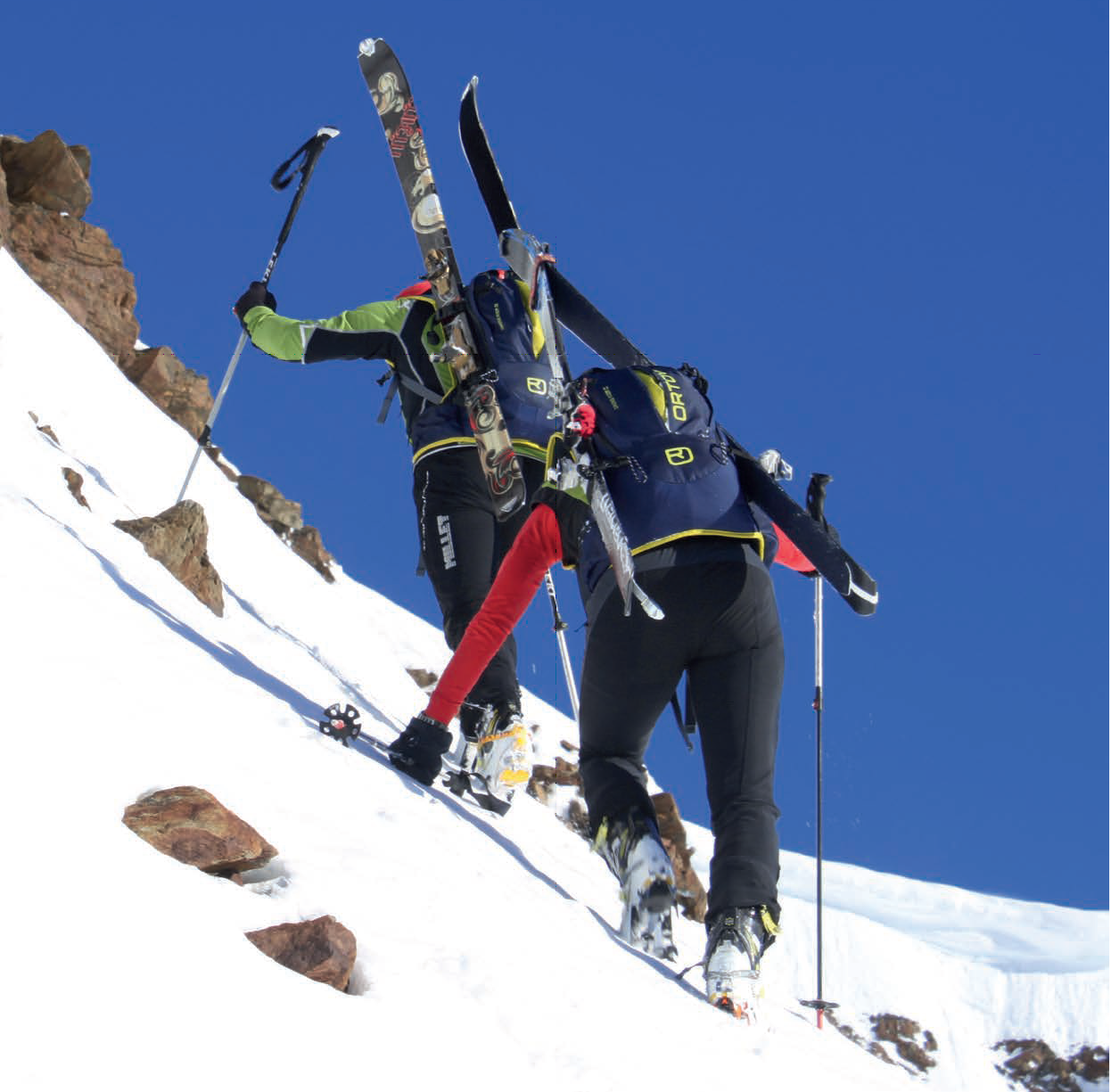 Bergauf - Alpenverein - skialpinismus - pády